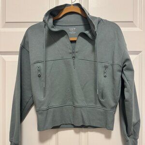 Old Navy Active Dynamic Fleece Half-Zip Hoodie – XS (Blue-Green)